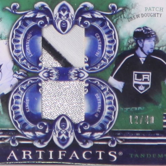 Steven Stamkos & Drew Doughty Tundra Artifacts Tandems Game-Used Patches - 12/40 - Picture 3 of 3